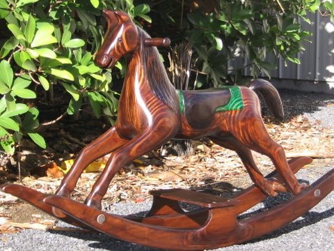 Small carved mane and tail rocking horse